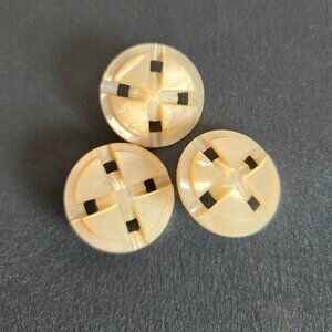 Vintage carved mother of pearl buttons.